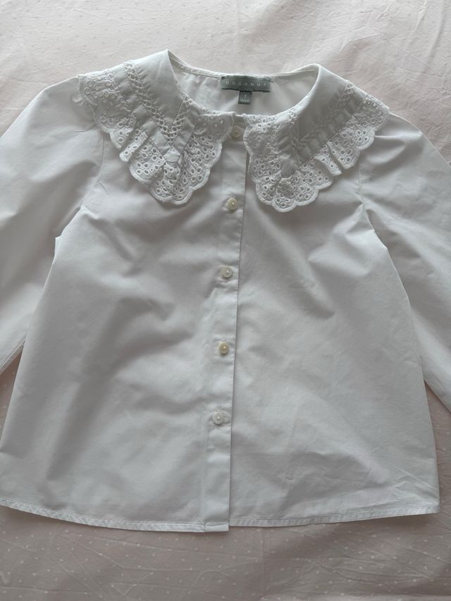 Camisa blanca Coconut talla 7 niñ