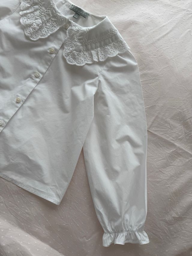 Camisa blanca Coconut talla 7 niñ