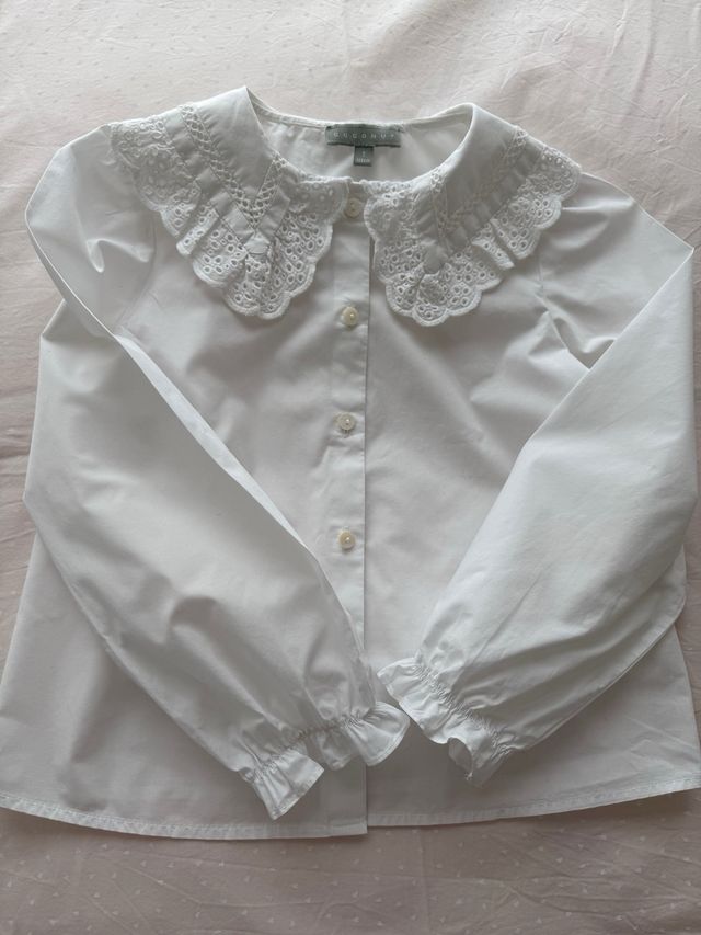 Camisa blanca Coconut talla 7 niñ