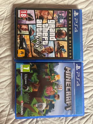 Pack GTA V Premium Edition y Minecraft PS4