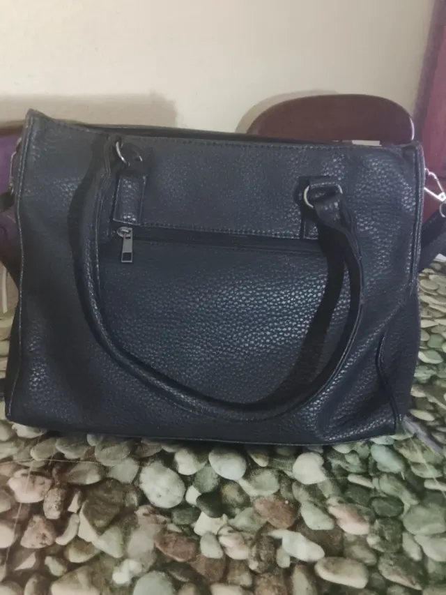 Bolso Negro Grande de mano y bandolera