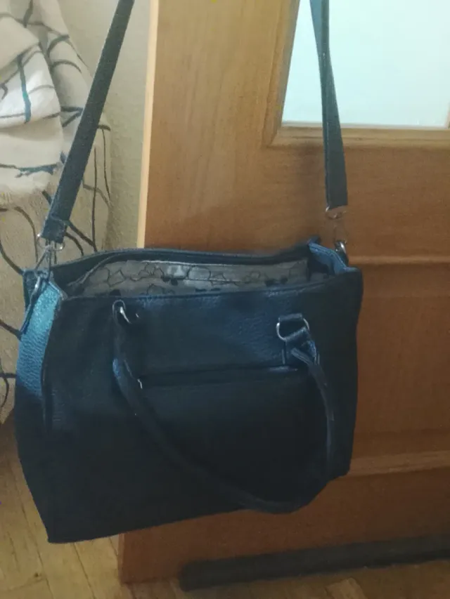 Bolso Negro Grande de mano y bandolera