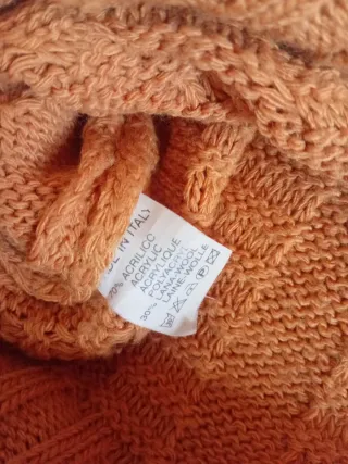 Jersey/Poncho Mujer Talla S mostaza