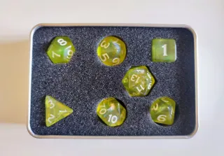 Set de dados Dungeons & Dragons.