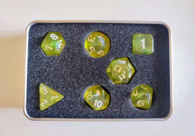 Set de dados Dungeons & Dragons.