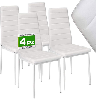 Set 4 Sedie Sala da Pranzo Salotto Cucina Design M