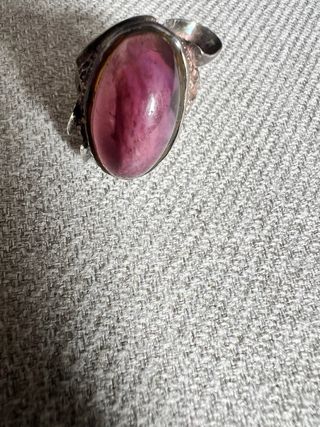 Anillo vintage piedra plata