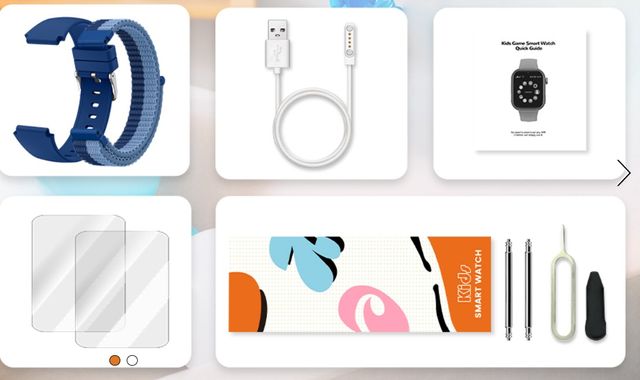 Smartwatch Bambini 4G GPS Doppia Fotocamera Blu