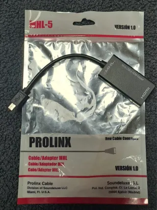 Adaptador Prolinx Micro USB a HDMI MHL