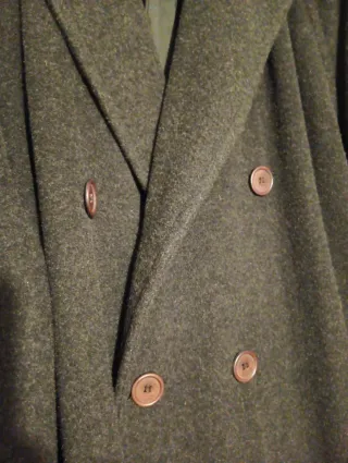 Abrigo lana largo marca Club gris marengo talla 5