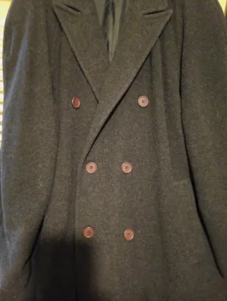 Abrigo lana largo marca Club gris marengo talla 5