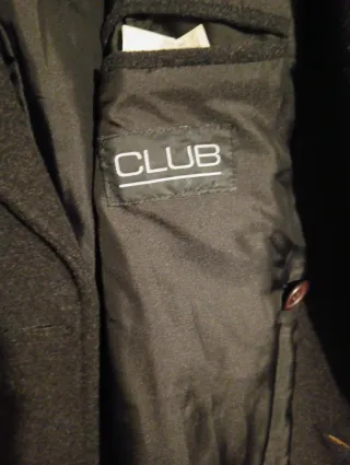 Abrigo lana largo marca Club gris marengo talla 5