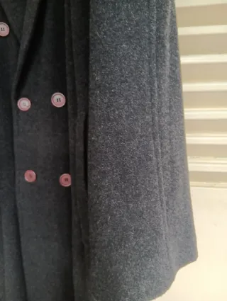 Abrigo lana largo marca Club gris marengo talla 5