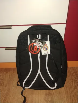 Mochila Escolar Safta Real Madrid Negra