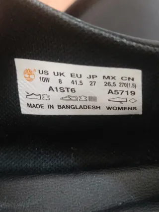 Zapatos Timberland Mujer Negros Cordones