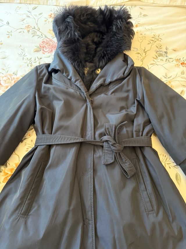 Trenca mujer azul marino