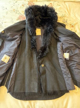 Trenca mujer azul marino