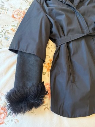 Trenca mujer azul marino