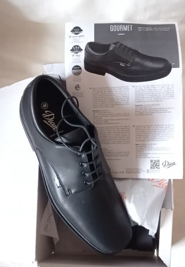 Zapatos de vestir hombre negros talla 48