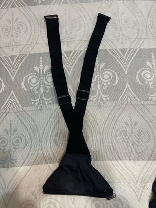 Pantalón de nieve con tirantes negro T 40