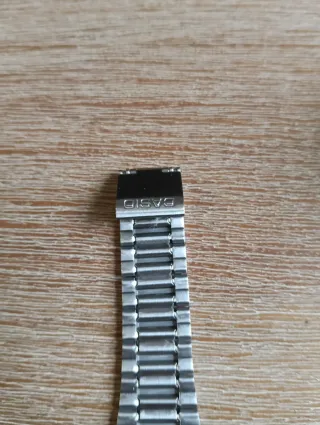 Casio A158WA-DF correa acero inoxidable. Nuevo