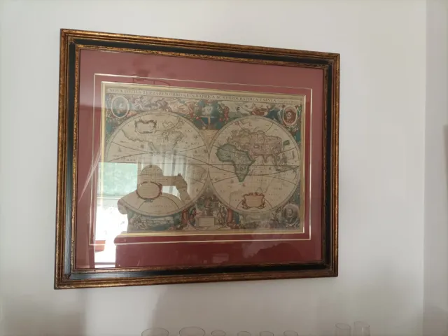 Cuadro Mapa del Mundo Antiguo