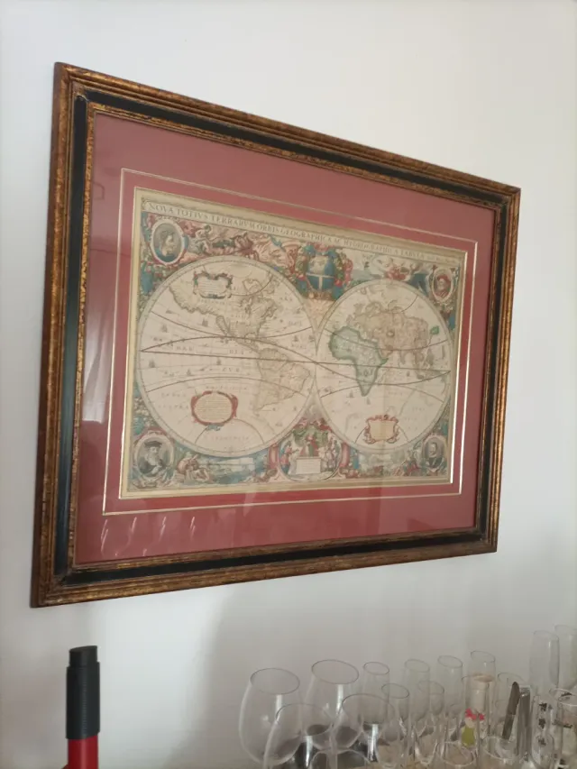 Cuadro Mapa del Mundo Antiguo