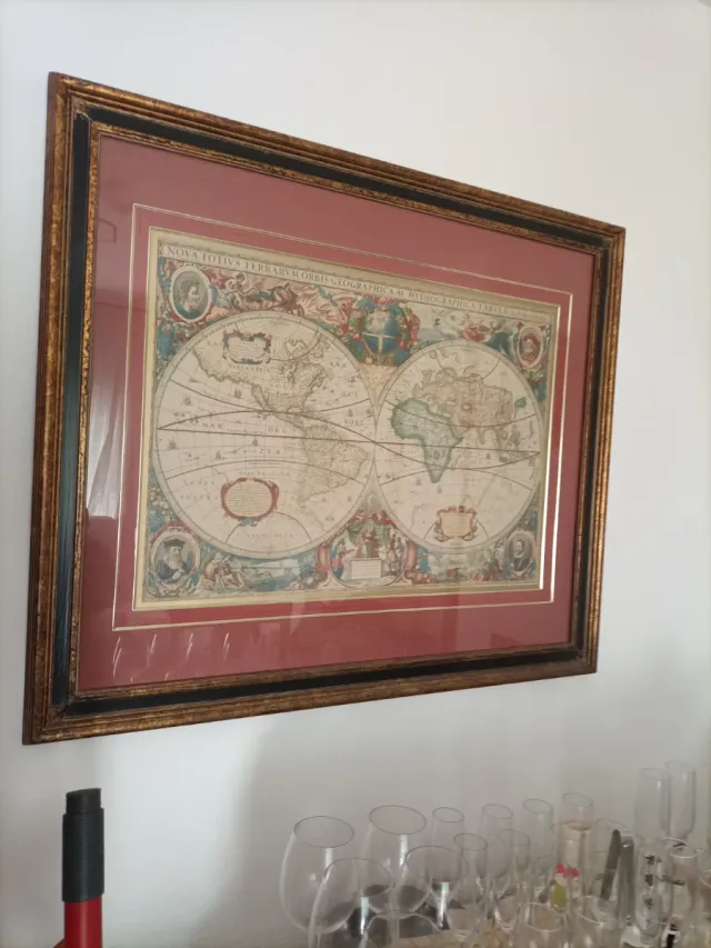Cuadro Mapa del Mundo Antiguo