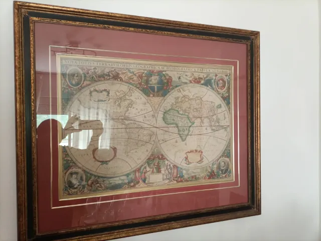 Cuadro Mapa del Mundo Antiguo