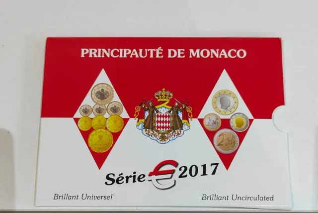 CARTERA MONACO 2017 SERIE COMPLETA FDC