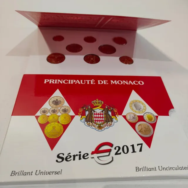 CARTERA MONACO 2017 SERIE COMPLETA FDC