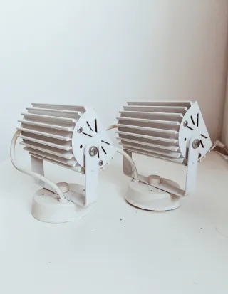 Coppia faretti metallo anni '80