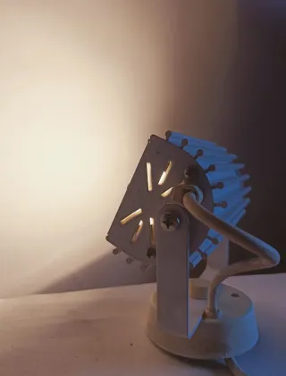 Coppia faretti metallo anni '80