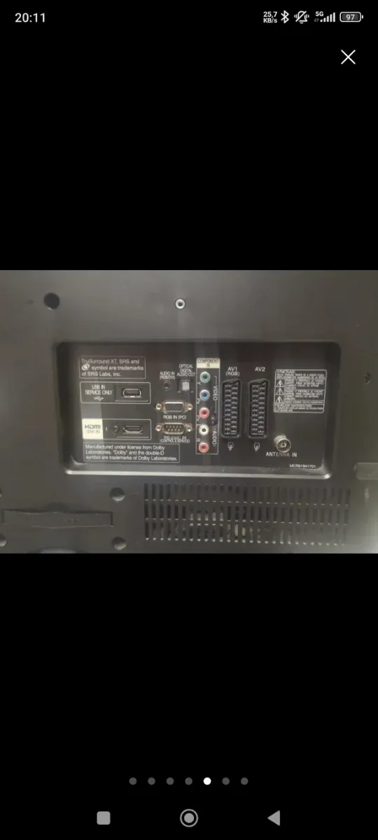 TV LG 26LH201C con telecomando