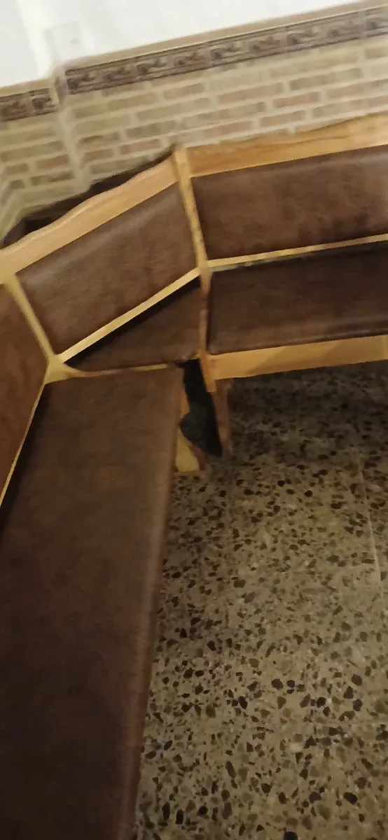 Banco rinconera hecho a mano