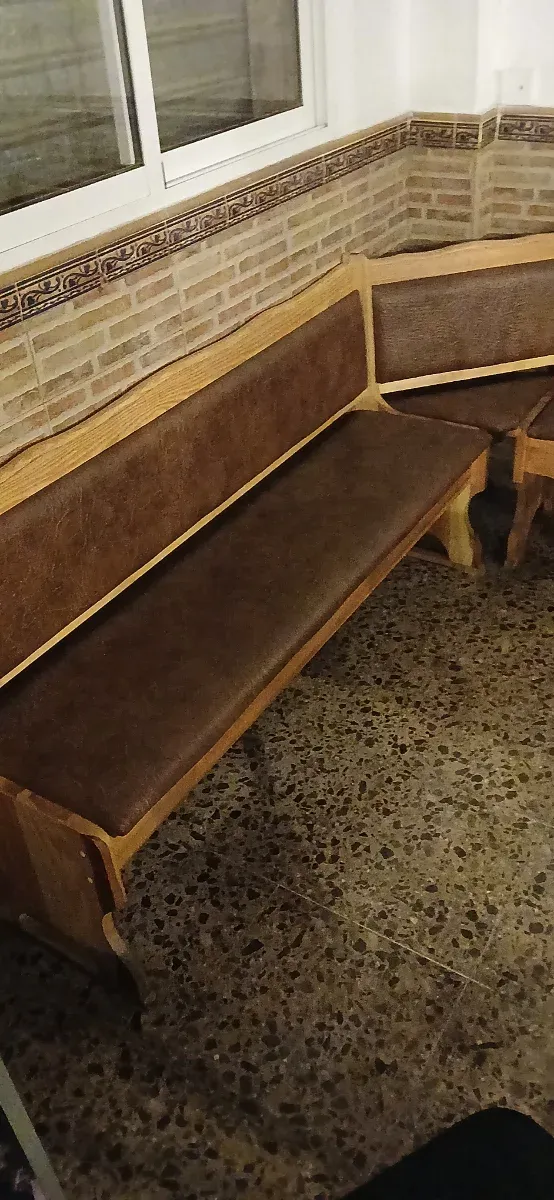 Banco rinconera hecho a mano