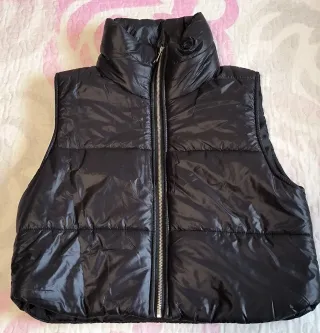 Chaleco corto mujer negro