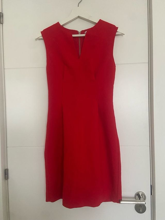 Vestido rojo Mango Talla XS