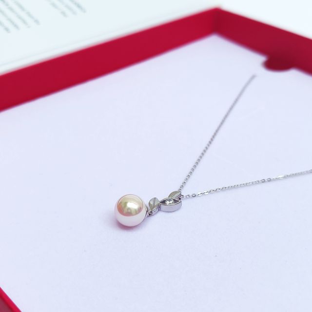 Collar Perla Majorica Selene Plata y Circonita