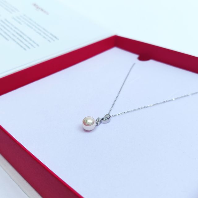 Collar Perla Majorica Selene Plata y Circonita