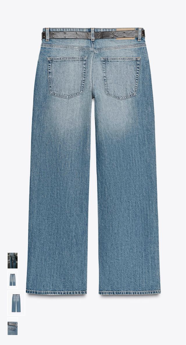 Vaqueros Zara Z1975 Tiro Medio Rectos