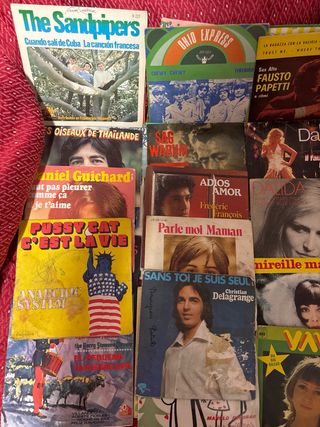 100 discos vinilos 45 RPM - Flamenco, Pop