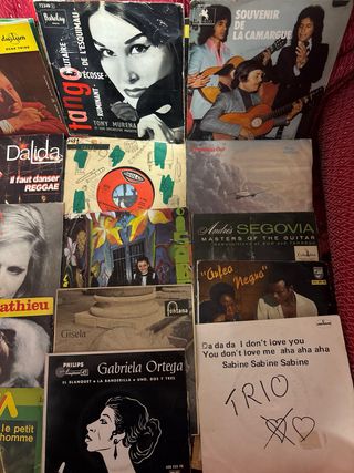 100 discos vinilos 45 RPM - Flamenco, Pop