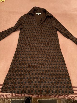 Abito Surkana a polo dritto fantasia geometrica