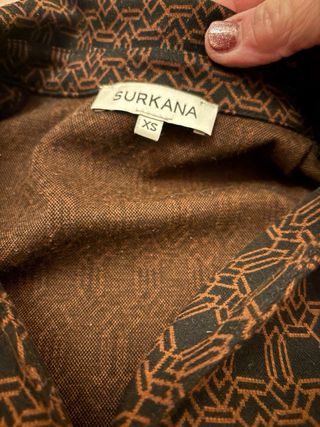 Abito Surkana a polo dritto fantasia geometrica