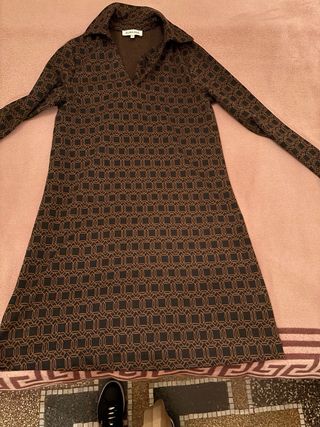 Abito Surkana a polo dritto fantasia geometrica