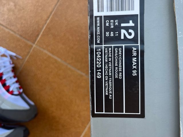 Nike Air Max 95 Gris Rojo