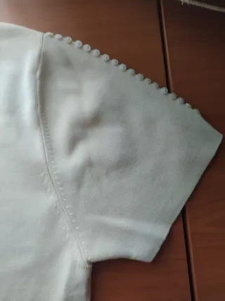 Camiseta manga corta beige