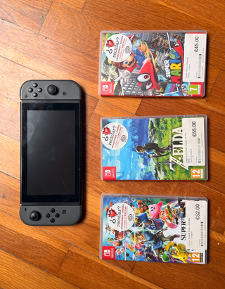 Nintendo Switch + 3 juegos