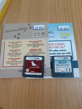 Juegos Nintendo DS: Nintendogs y Brain Training